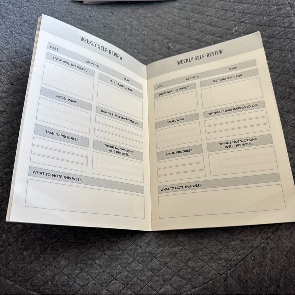 Weekly Self-Review Journal - Picture 3 of 3